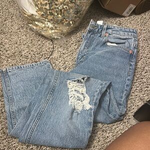 Distressed denim